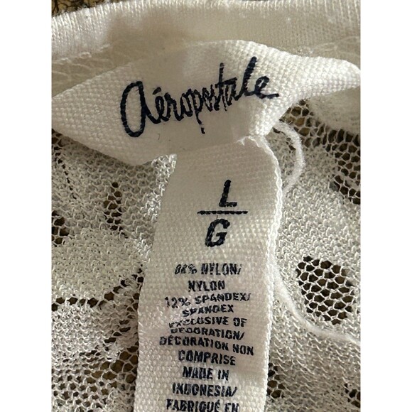 Aeropostale Sheer Lace Babydoll Tank Size Large - Picture 5 of 7